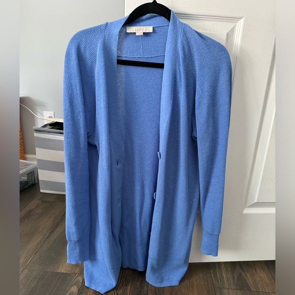 LOFT Tops - Loft Blue Cardigan size L